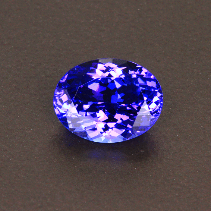 Blue Violet Oval Tanzanite Gemstone 2.17 Carats