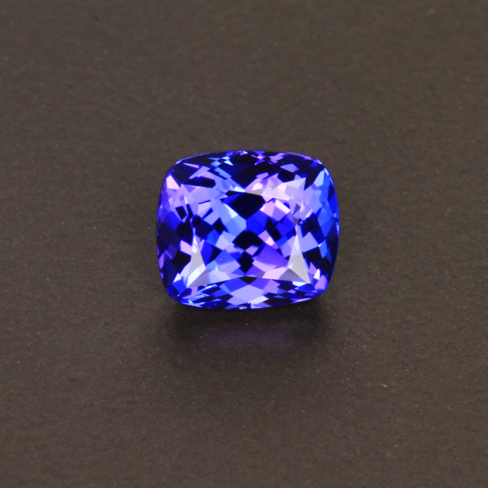 Violet Blue Antique Cushion Tanzanite Gemstone 1.85 Carats