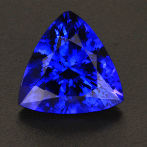Violet Blue Trilliant Cut Tanzanite Gemstone 5.55 Carats