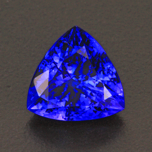 Violet Blue Trilliant Cut Tanzanite Gemstone 5.95 Carats