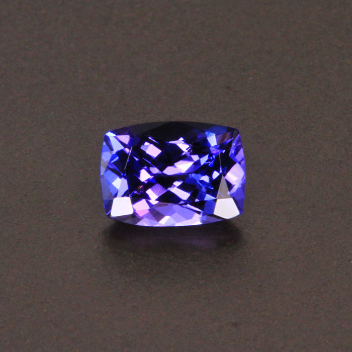 Blue Violet Antique Cushion Tanzanite Gemstone 1.09 Carats