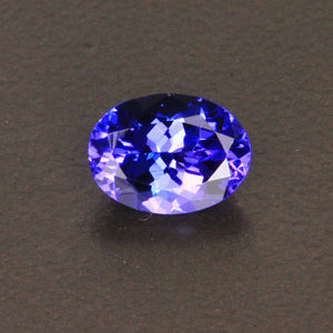 Blue Violet Oval Tanzanite Gemstone 1.20 Carats