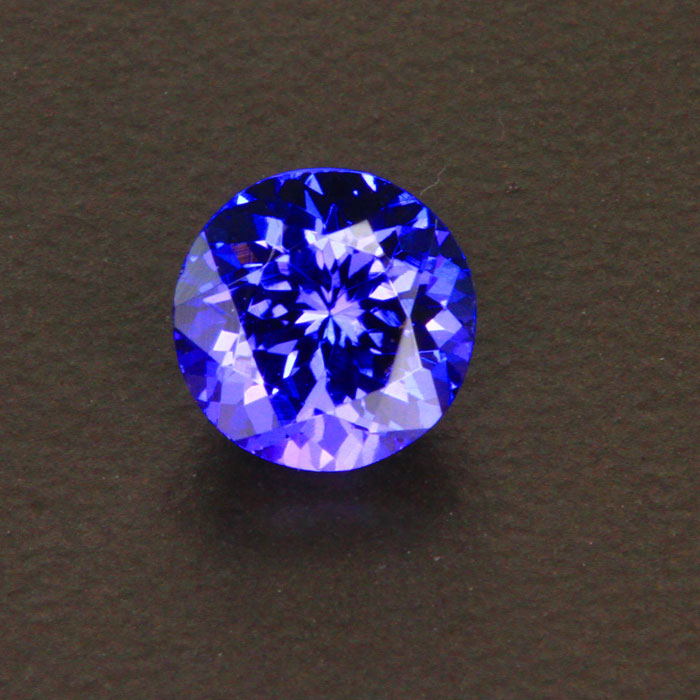 Blue Violet Round Brilliant Cut Tanzanite Gemstone 1.50 Carats