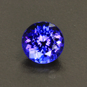 Violet Blue Round Cut Tanzanite Gemstone 2.36 Carats