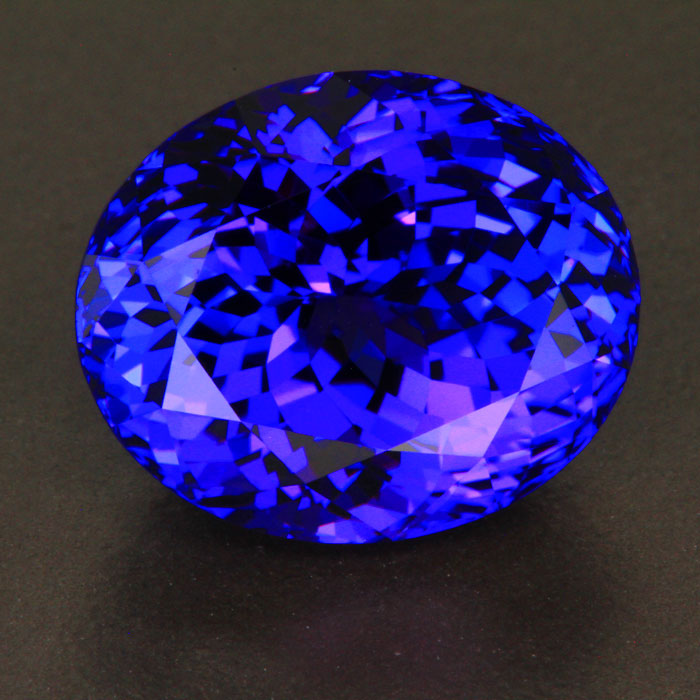 Violet Blue Oval Tanzanite Gemstone 