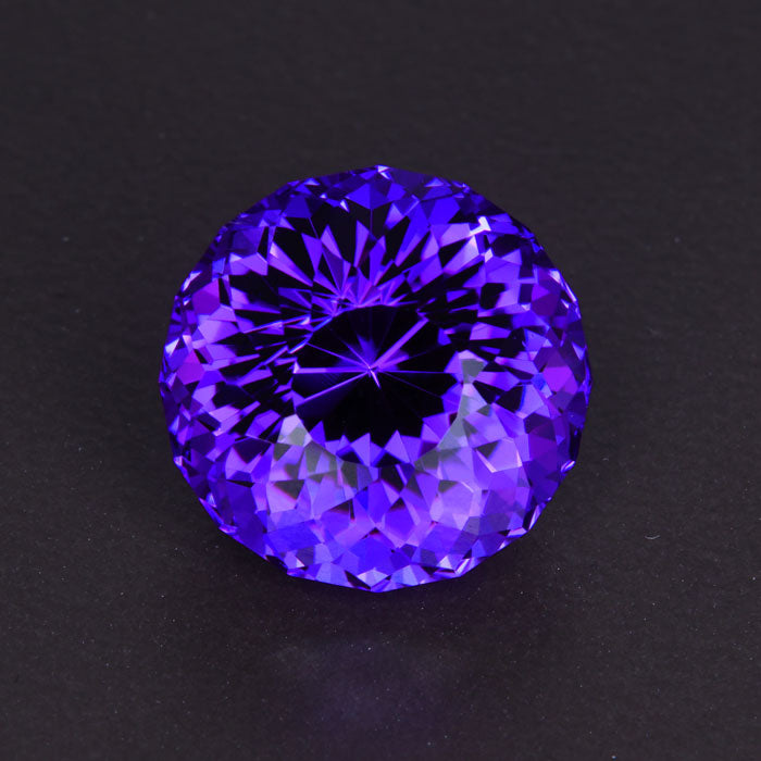 Blue Violet Portuguese Round Tanzanite Gemstone