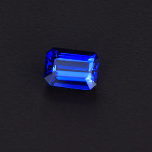 Violet Blue Emerald Cut Tanzanite Gemstone 1.43 Carats