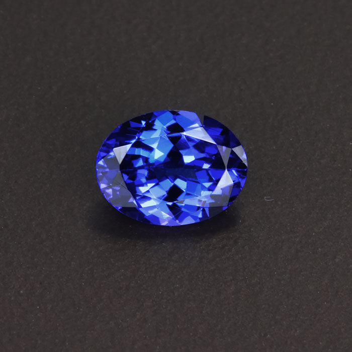 Violet Blue Oval Tanzanite Gemstone
