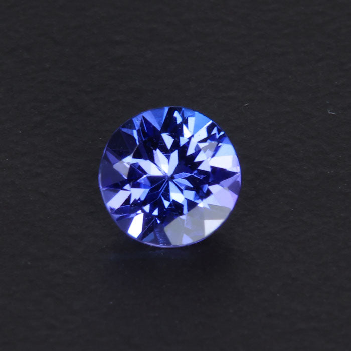 Violet Blue Round Tanzanite Gemstone .60 Carat 5.5mm