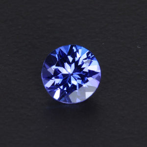 Violet Blue Round Tanzanite Gemstone .60 Carat 5.5mm