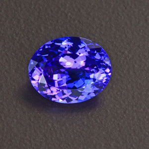 Blue Violet Oval Tanzanite Gemstone 2.12 Carats