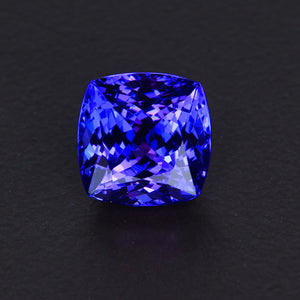 On hold for Lindsey 12/12 Blue Violet Square Cushion Tanzanite Gemstone 2.95 Carats
