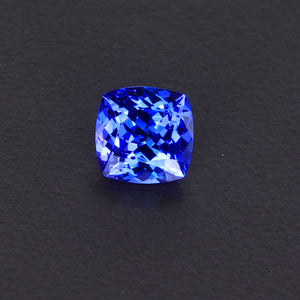Violet Blue Square Cushion Tanzanite Gemstone 1.50 Carats