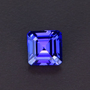 Blue Violet Square Step Cut Tanzanite Gemstone 2.63 Carats