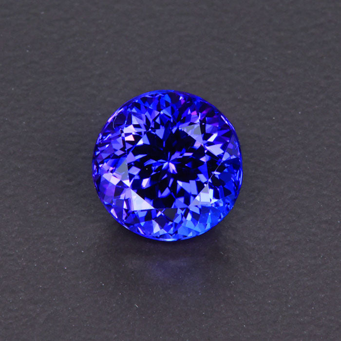 Blue Violet Round Brilliant Cut Tanzanite Gemstone