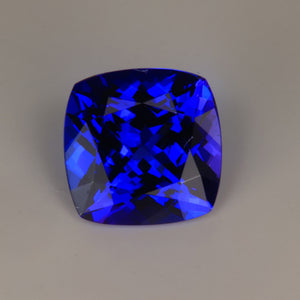 Violet Blue Square Cushion Tanzanite Gemstone 4.25cts