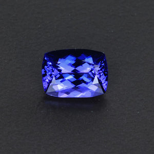 Blue Violet Antique Cushion Tanzanite Gemstone 1.69 Carats