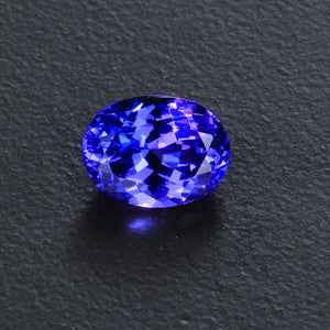 Blue Violet Oval Tanzanite Gemstone 1.68 Carats