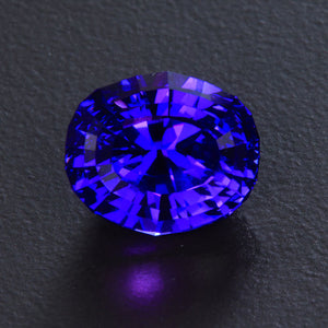 Natural Untreated Stepped Oval Tanzanite Gemstone 8.13 Carats