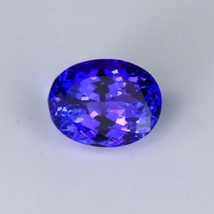 Violet Blue Oval Tanzanite Gemstone 2.18cts