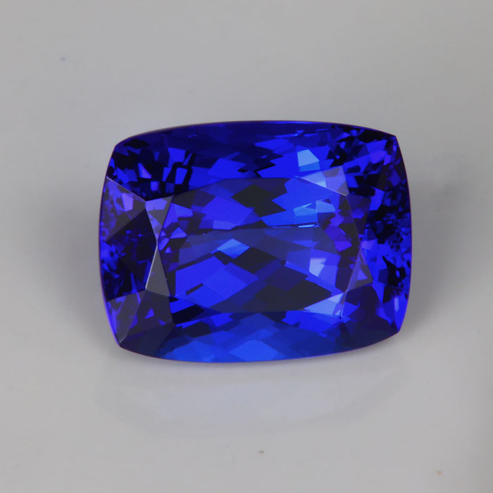 Violet Blue Antique Cushion Tanzanite Gemstone