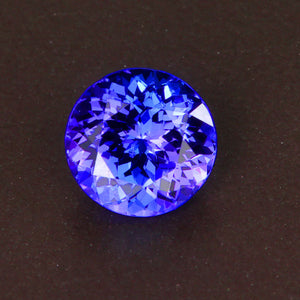 Violet Blue Round Brilliant Cut Tanzanite