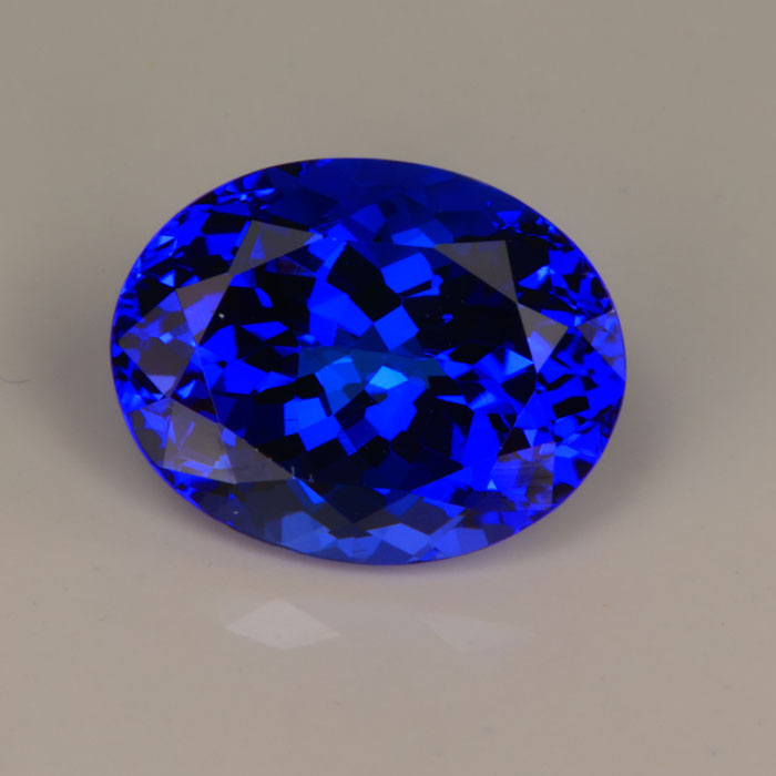 Oval Violet Blue Tanzanite Gemstone 6.94cts