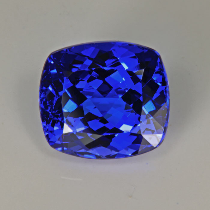 Violet Blue Antique Cushion Tanzanite