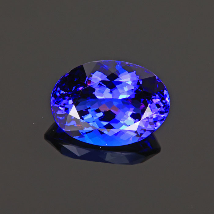 Blue Violet Oval Tanzanite Gemstone 7.15 Carats