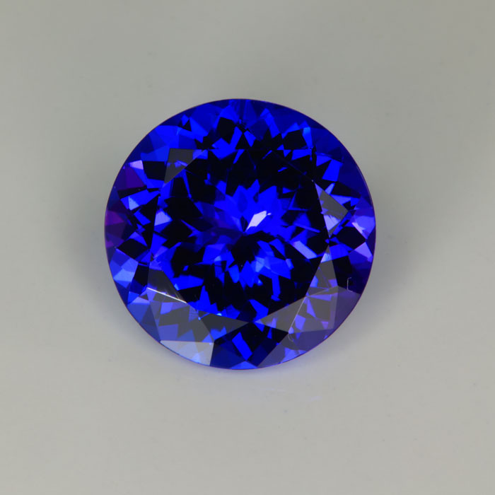 Violet Blue Round Tanzanite Gemstone