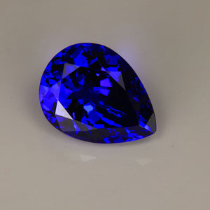 Violet Blue Pear Shape Tanzanite Gemstone 5.20 Carats
