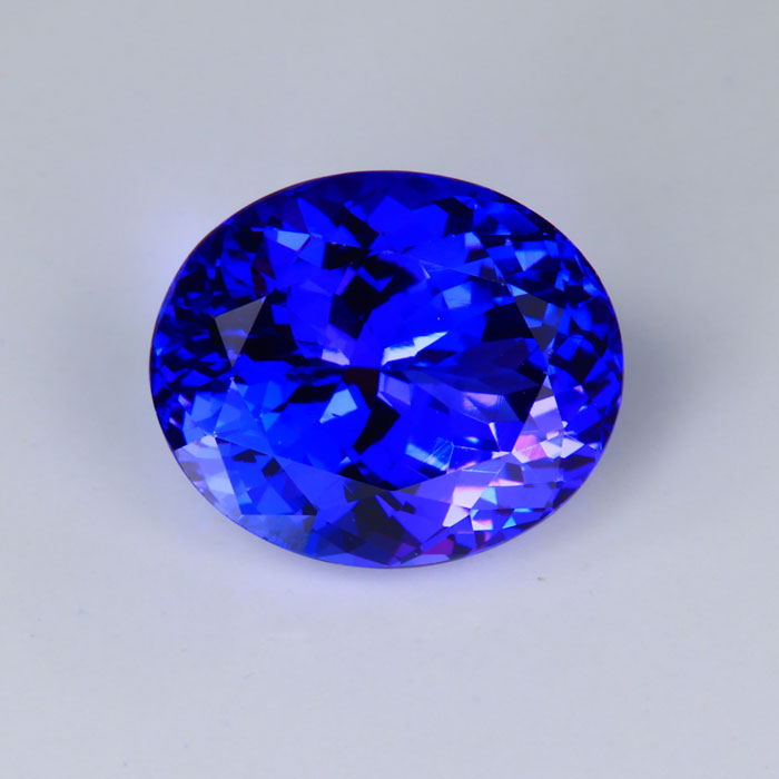 Violet Blue Oval Tanzanite Gemstone 6.37cts