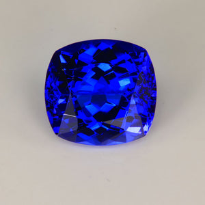 Violet Blue Square Cushion Tanzanite
