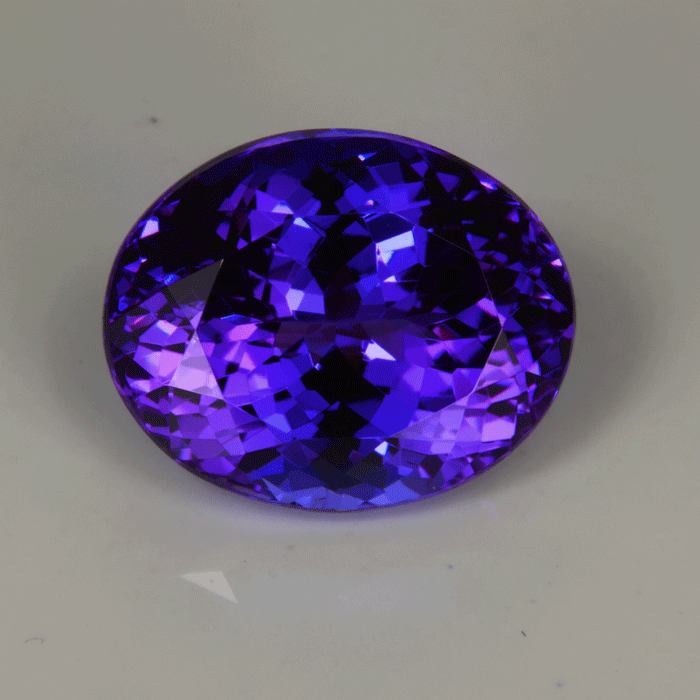 Blue VIolet Oval Tanzanite