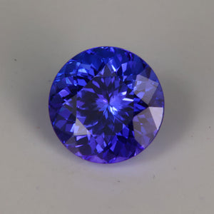 Blue Violet Round Brilliant Cut Tanzanite 