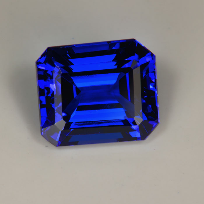 Violet Blue Emerald Cut Tanzanite 