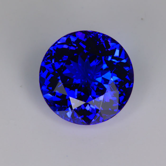 Violet Blue Round Tanzanite Gemstone 6.86cts