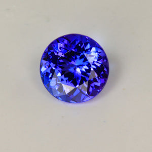 Blue Violet Round Brilliant Tanzanite
