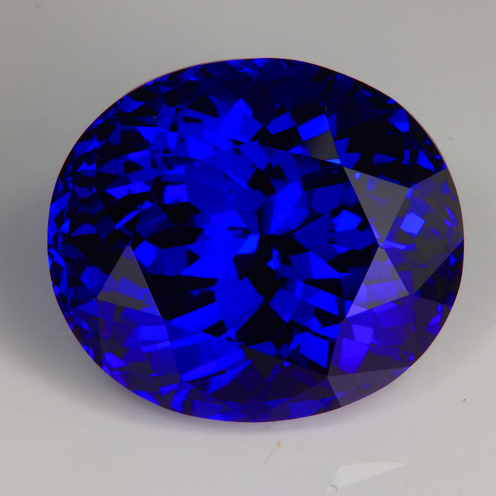 Violet Blue Oval Tanzanite Gemstone 77.02cts*