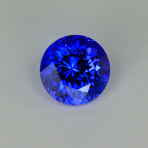 Violet Blue Round Brilliant Tanzanite Gemstone 1.91cts