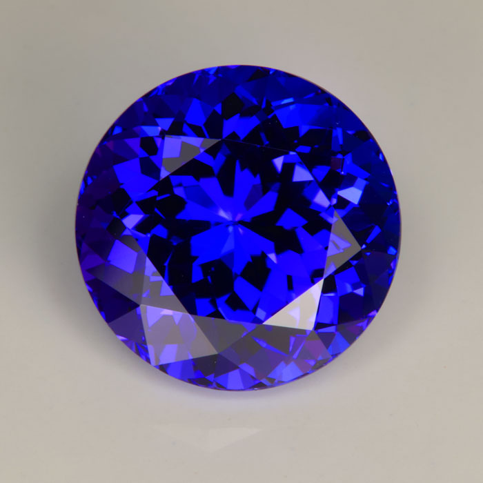 Blue Violet Round Brilliant Tanzanite 