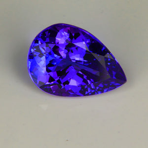 Blue Violet Pear Shape Tanzanite Gemstone 6.79cts