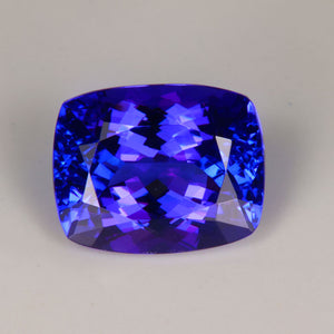 Blue Violet Antique Cushion Tanzanite Gemstone 4.51cts