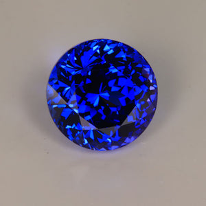 Blue Round Brilliant Tanzanite 7 carats