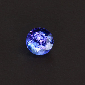 Blue Violet Round Tanzanite Gemstone