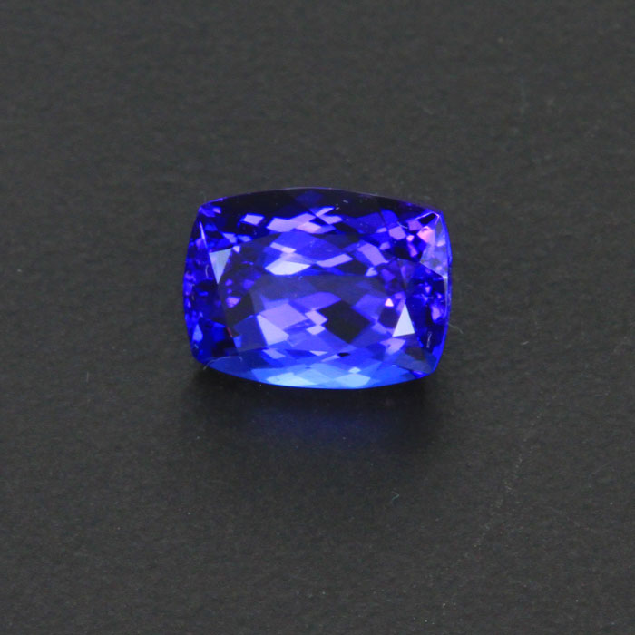 Blue Violet Antique Cushion Tanzanite Gemstone 2.24 Carats
