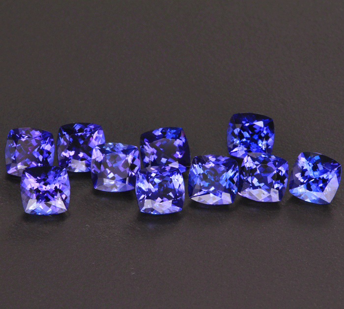 7mm Tanzanite Cushions One Stone Only Approx WT. 1.64 Ct