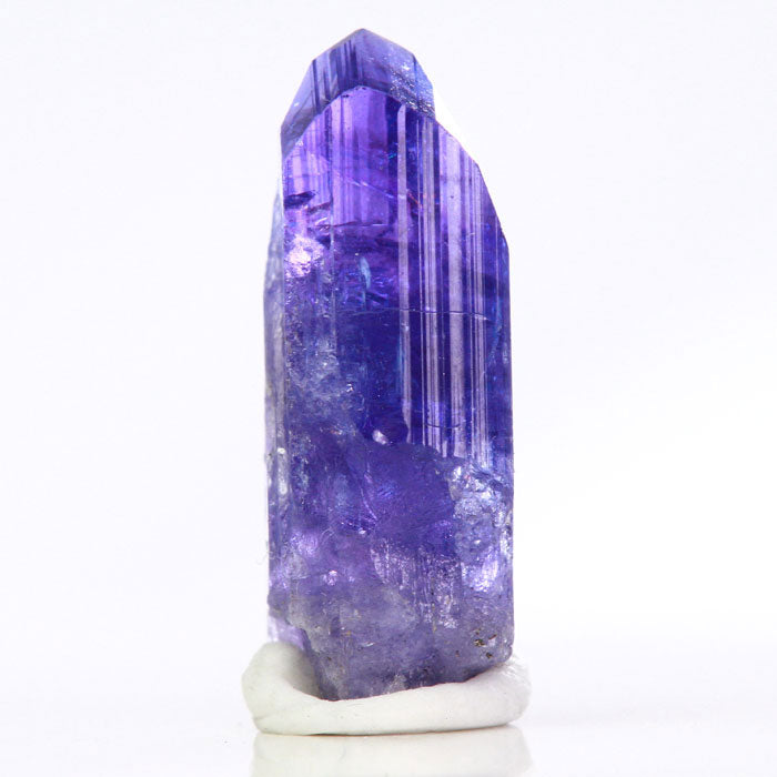 Raw purple tanzanite crystal