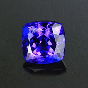 Blue Violet 2.94 Square Cushion Tanzanite Gemstone