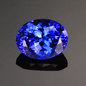 Violet Blue Oval Tanzanite Gemstone 2.32 Carats